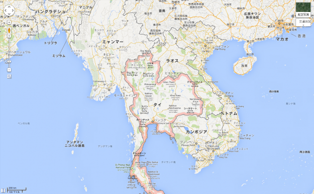 タイ Google マップ