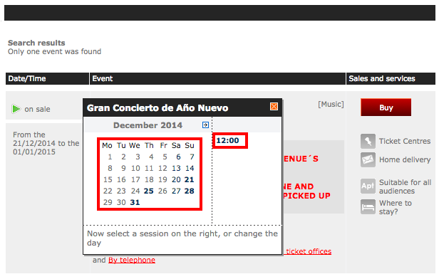 Find tickets Gran Concierto de Año Nuevo Ticketmaster.es2
